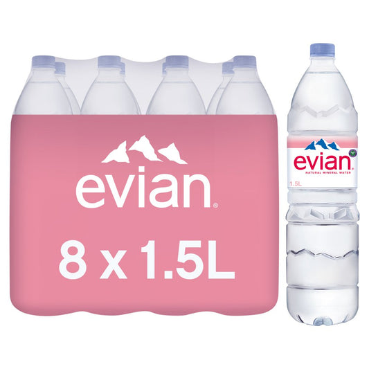 Evian Pure Natural Water (8x1.5 L)