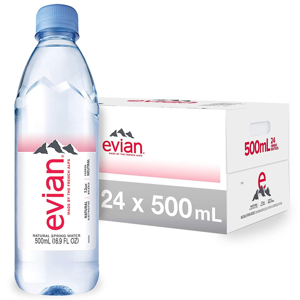 Evian Pure Natural Water (24x500ml)